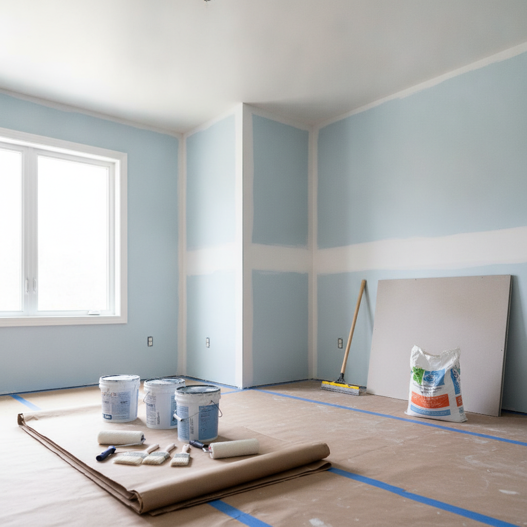 Painting and Drywall Service - No Face and No Text