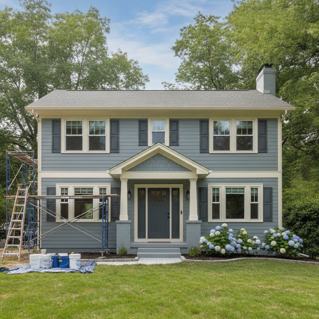 done Exterior Painting - No Face and No Text
