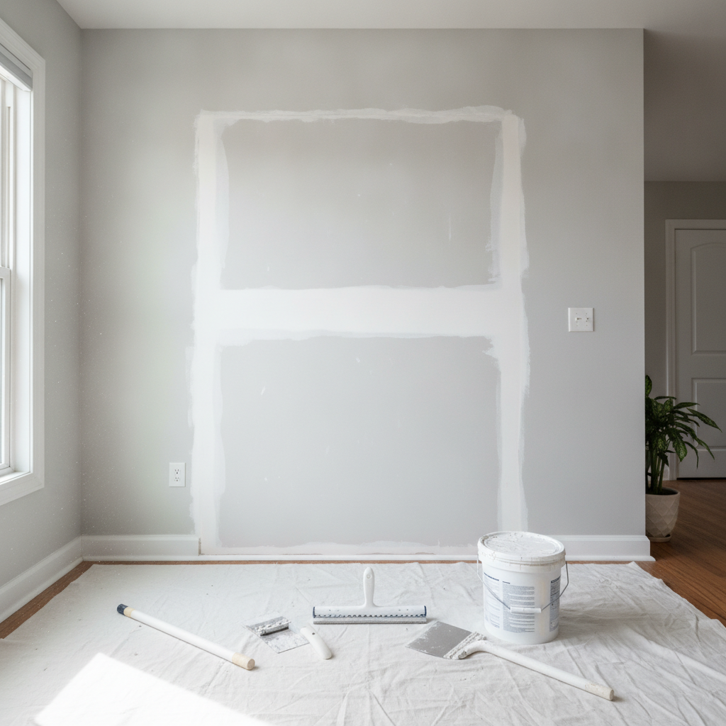 done Drywall Repair - No Face and No Text